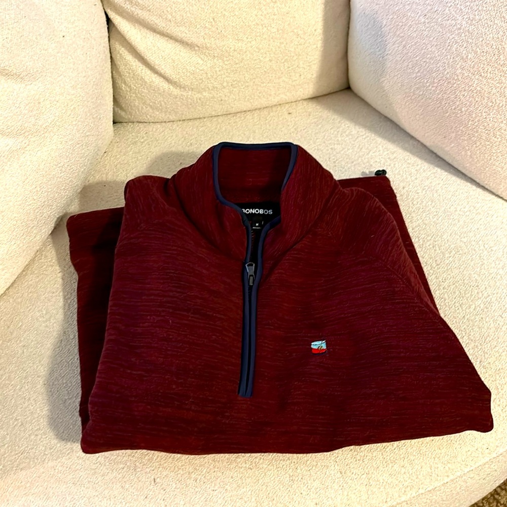 Bonobos Men’s quarter zip with pouch